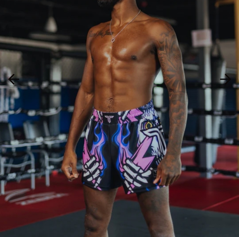 Takedown Lightning Skull Fight Shorts (M)